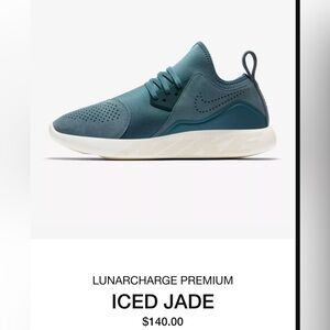 Nike lunarcharge premium iced jade teal women’s 8.5. Runs small